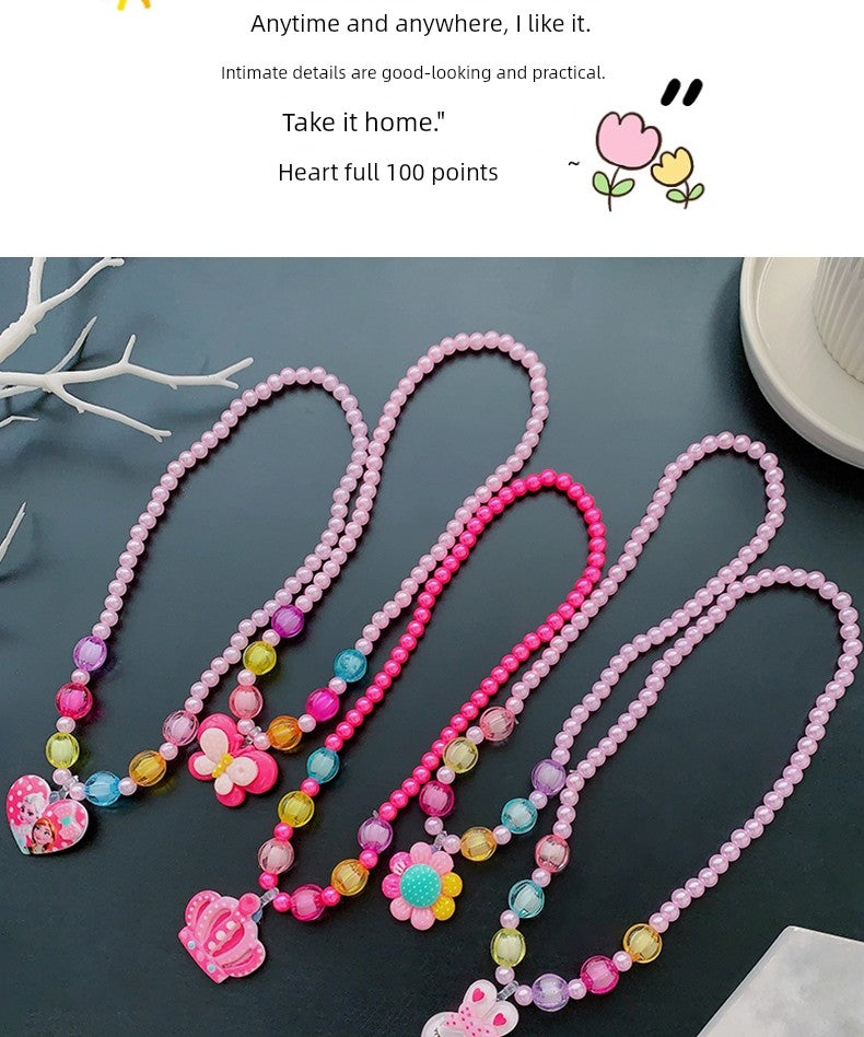 Fun Party Jewelry for Kids Cute Cartoon Jewelry Suit for Girl Accessories from Cliojames63 Collection.