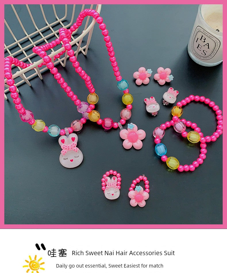 Fun Party Jewelry for Kids Cute Cartoon Jewelry Suit for Girl Accessories from Cliojames63 Collection.